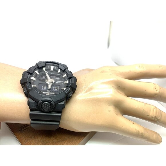 Casio G-Shock Men's Watch GA700-1B Quartz Black Resin Analog Digital 51mm 5522 - Picture 5 of 15